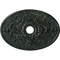 Ekena Millwork Alexa Medallion (Canopies up to 5 5/8"), 30 3/4"W x 21 1/4"H x 3 7/8"ID x 1 5/8"P, Painted Turtle CM21X30ALPTC - alternate 1